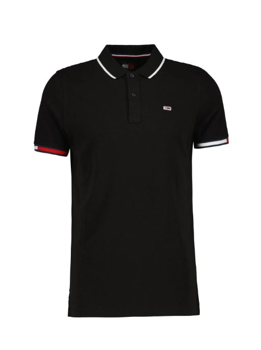 TOMMY HILFIGER - Polo à manches courtes Homme - Noir