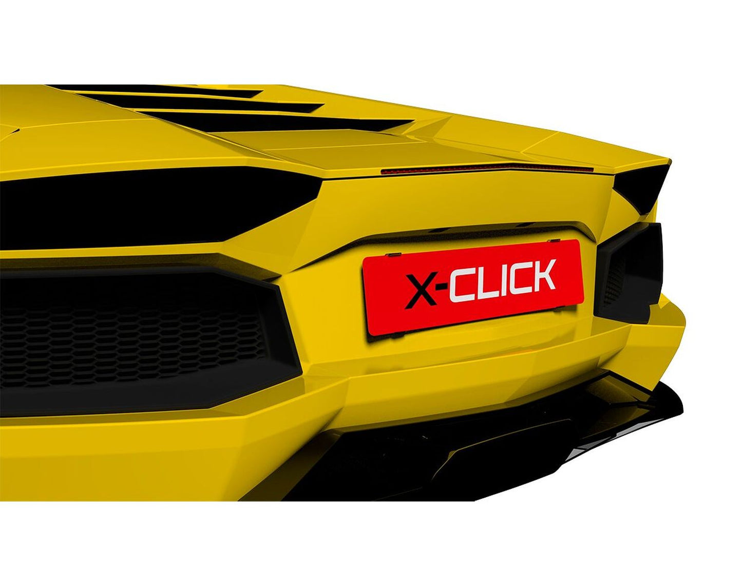 X-CLICK Support de plaques sans cadre Shadow Black