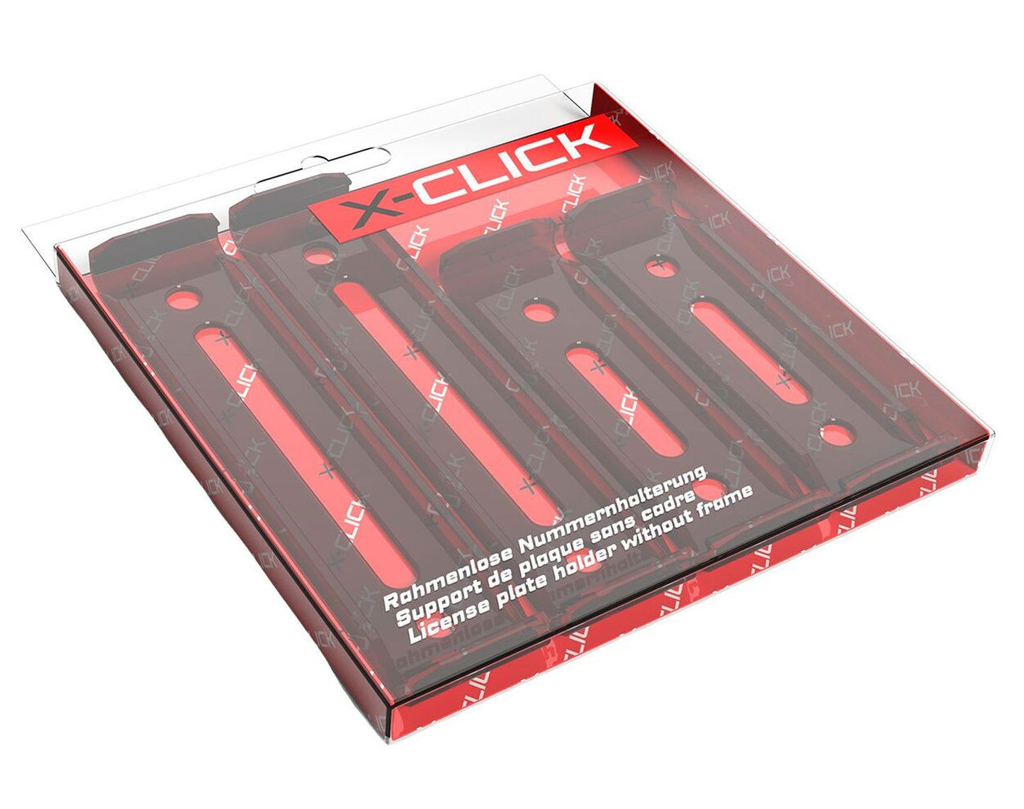 X-CLICK Support de plaques sans cadre Shadow Black
